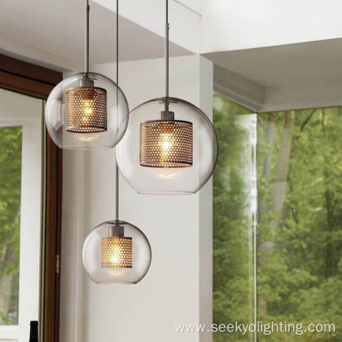 Vintage Chandelier Glass Pendant Lamp For Hotel Room